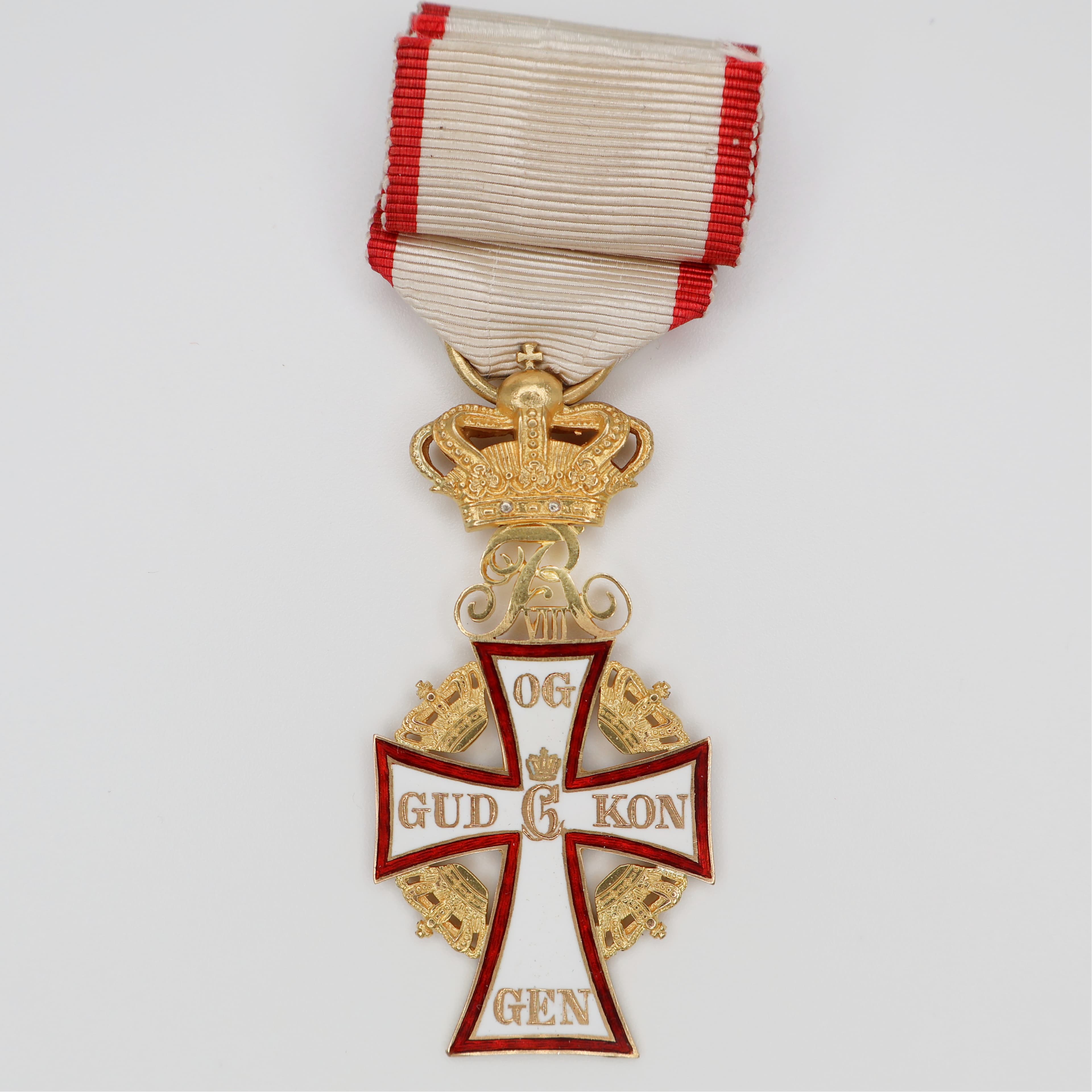 Rare Danish Order of the Dannebrog Knight Frederik VIII
