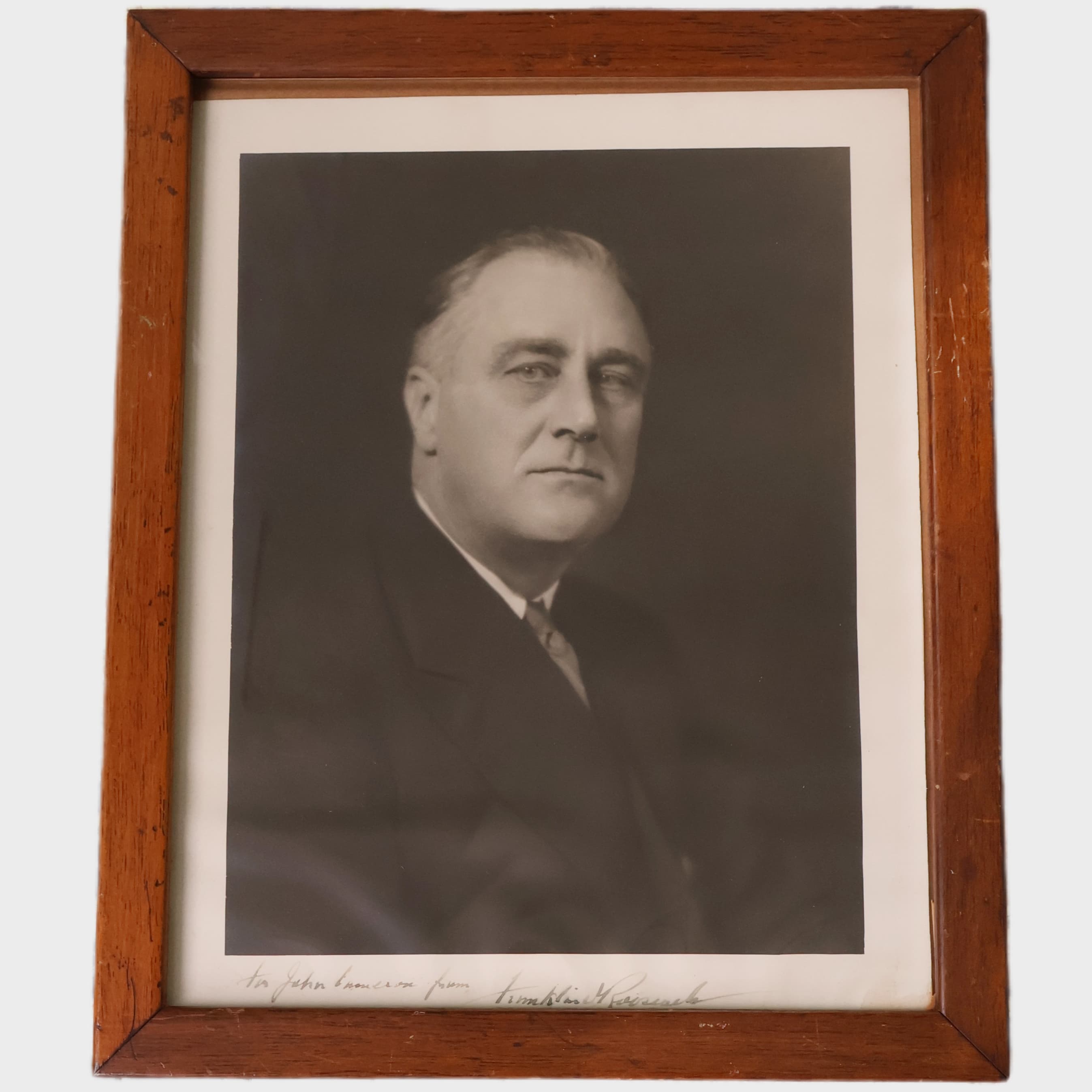 Oversized Signed Franklin D. Roosevelt Presentation Photograph (JSA)