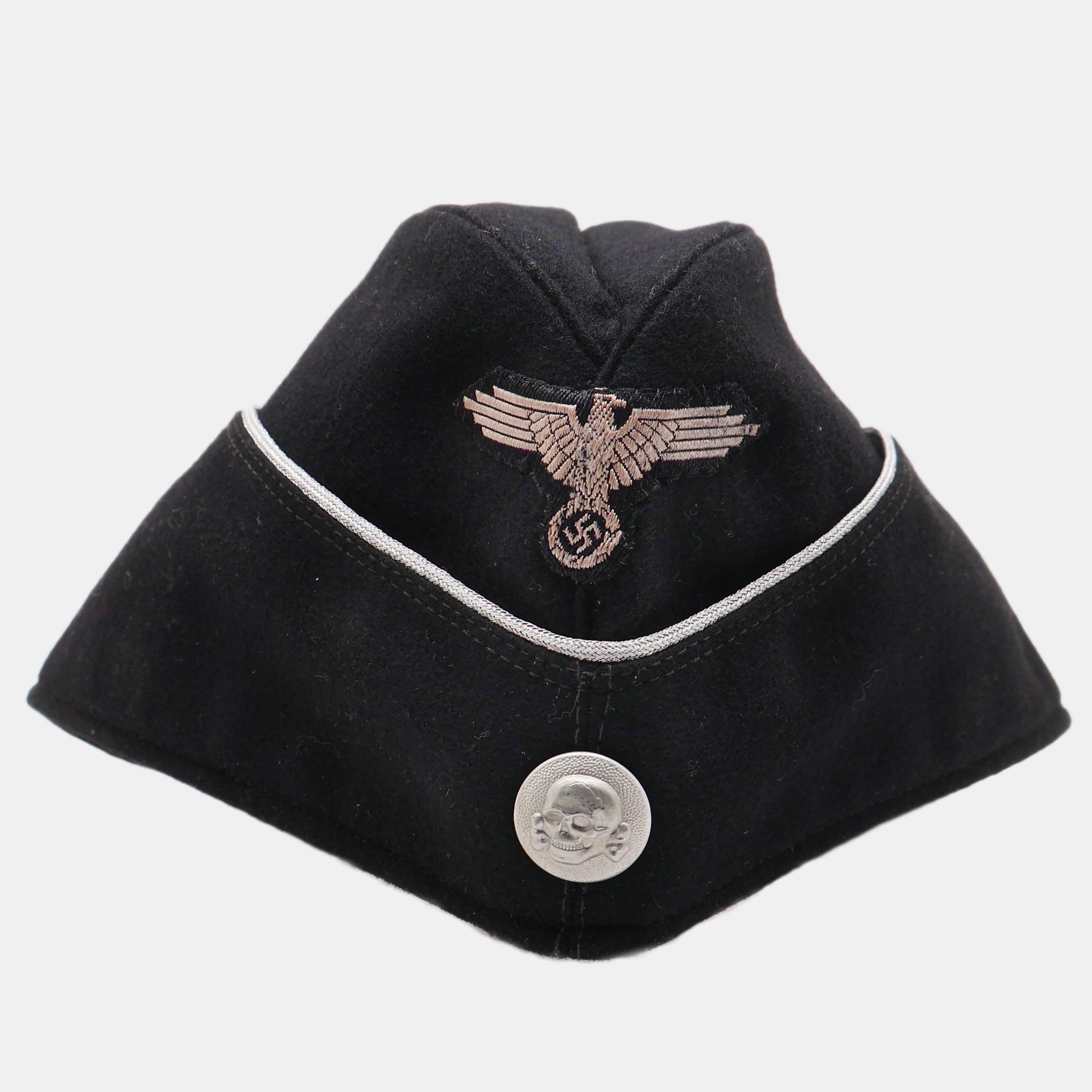German WWII Waffen-SS Officer's SS-VT M40 Cap, First Pattern
