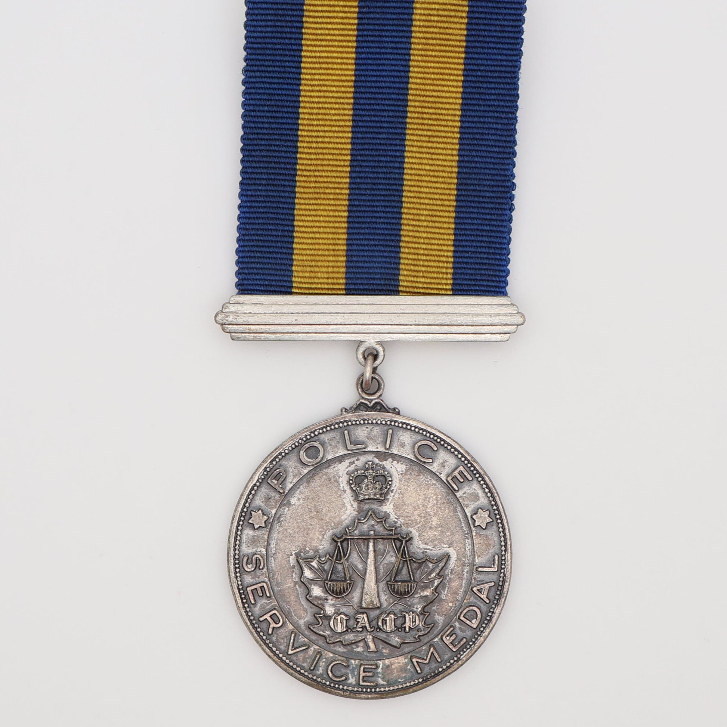 Canada Association of Chiefs of Police Service Medal, 1968, Named, No. 2342