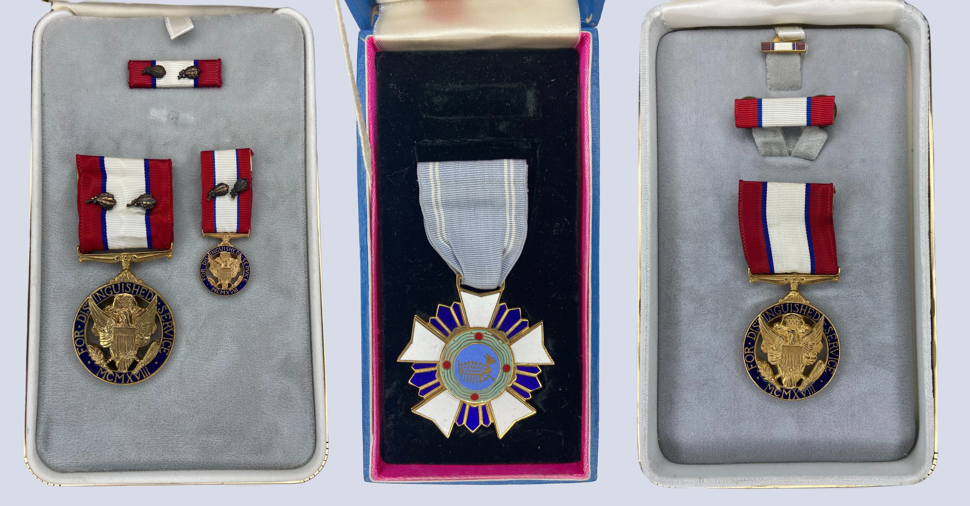 'USA KOREA GROUP OF 3 MEDALS AWARDED TO MAJ. GEN CHARLES W. EIFLER'